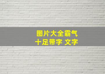 图片大全霸气十足带字 文字